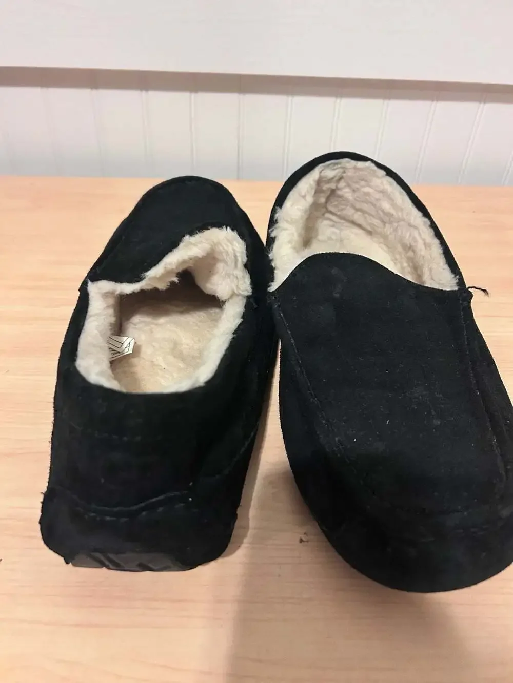 UGG Men's Ascot Suede Moccasin Slippers in Black